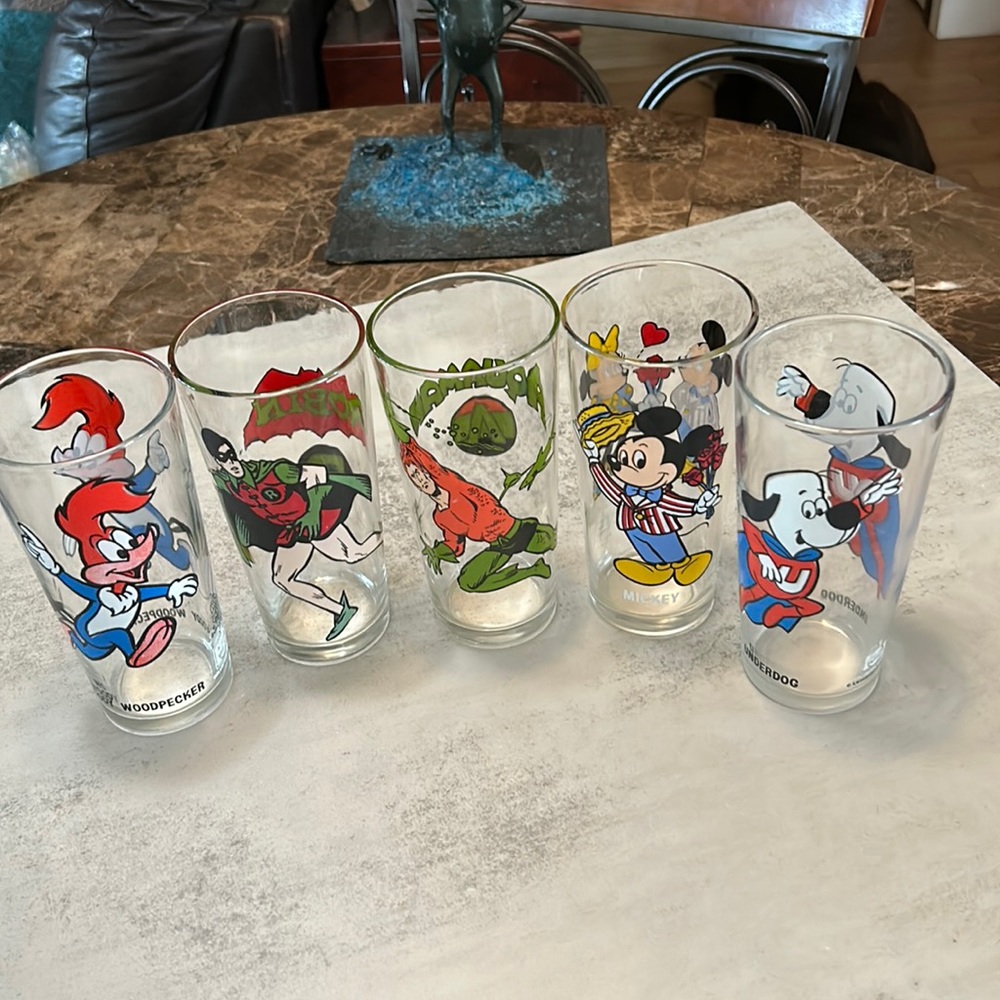 DC Comics Pepsi Vintage glasses (set of 5)